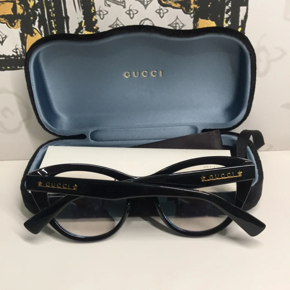 Luxury New Authentic Gucci GG1172S 001 Cat-Eye Sunglasses
